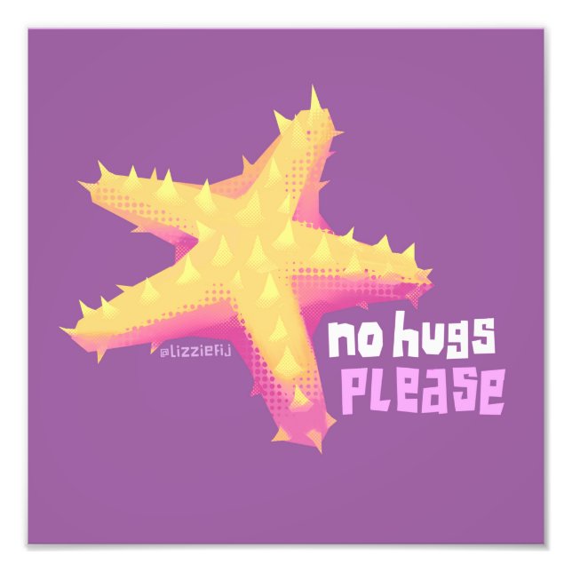 Introvertebrate Seestern - Printmedien mittlerer A Fotodruck (Vorne)