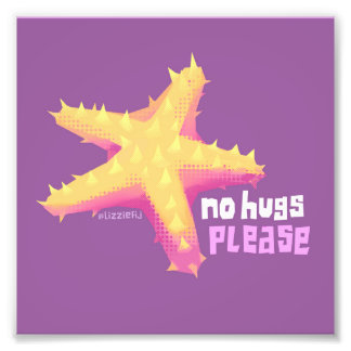 Introvertebrate starfish no hugs - klein Kunstdruc Fotodruck