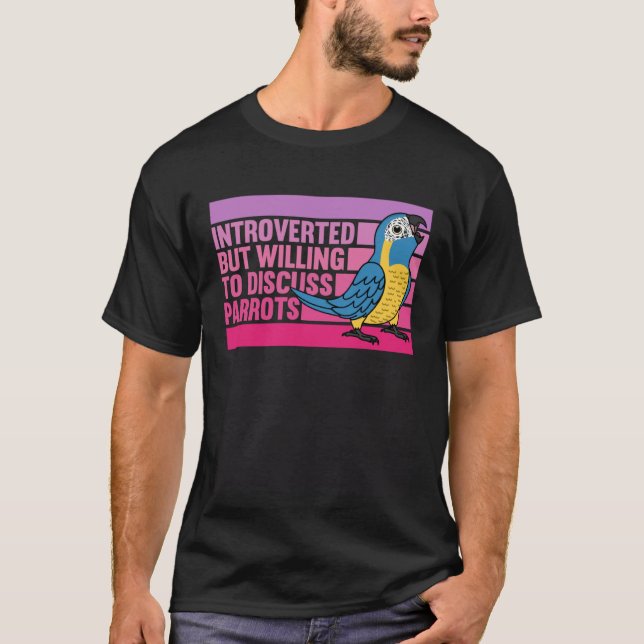 Introverted But Parrots Blue throated Macaw  1 T-Shirt (Vorderseite)