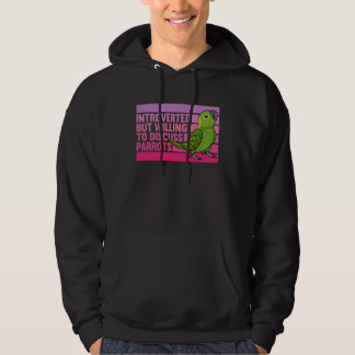 Introverted But Parrots Yellow naped Amazon Hoodie