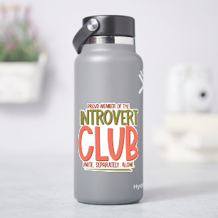 Introverter Club Aufkleber