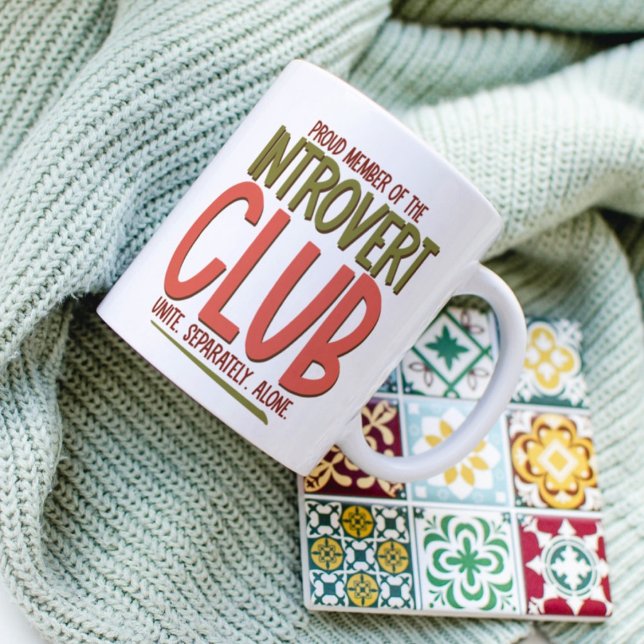 Introverter Club Kaffeetasse (Von Creator hochgeladen)