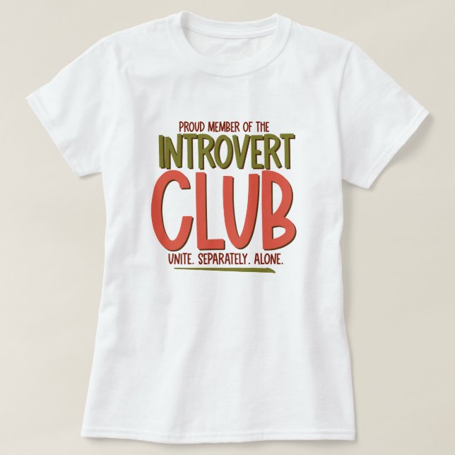 Introverter Club T-Shirt (Design vorne)
