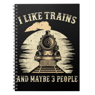 Introvertet Train Lover Locomotive Trainspotter Ra Notizblock