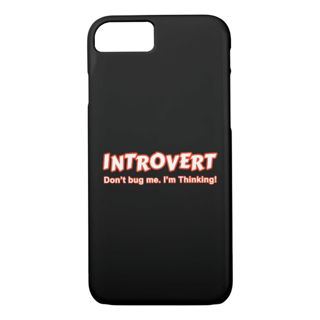 Introvertieren - Bug mich nicht, ich denke Case-Mate iPhone Hülle (Rückseite)