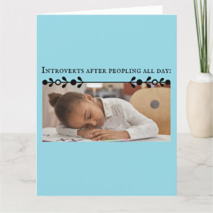 Introvertieren Meme Dankeschön Karte