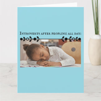 Introvertieren Meme Dankeschön Karte