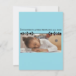 Introvertieren Meme Postcard Postkarte