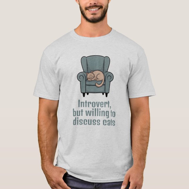 Introvertieren Sie die Bereitschaft, über Cats lus T-Shirt (Vorderseite)