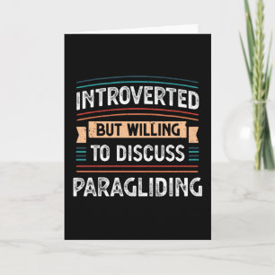 Introvertiert, aber bereit, über Paragliding zu di Karte