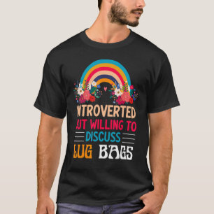 Introvertiert, aber bereit, über Vintage-Lug-Koffe T-Shirt