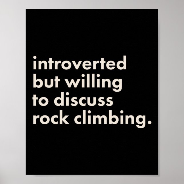 Introvertiert, aber Diskussionsbereit über Boulder Poster (Vorne)