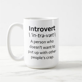 Introvertiert Kaffeetasse