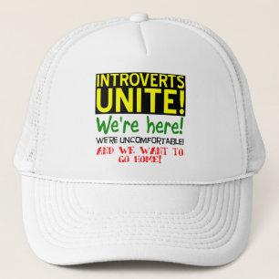 Introvertiert Unite Funny Ball Cap Hat Truckerkappe