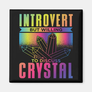 Introvertierte, aber willens, über Kristallbildung Magnet