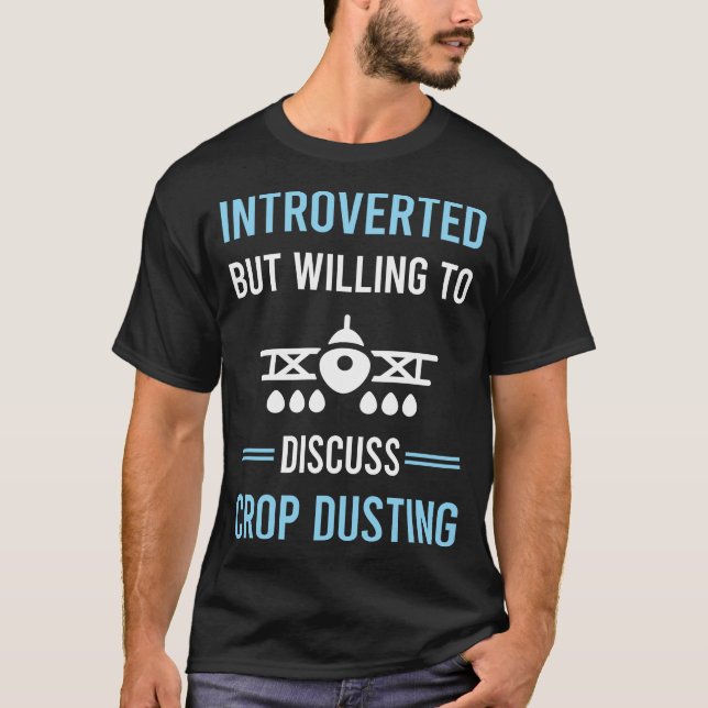 Introvertierte Crop Duster T-Shirt (Vorderseite)