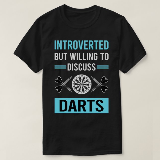 Introvertierte Darts T-Shirt (Design vorne)
