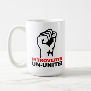 Introvertierte ent-un-igen sich Lustiger Becher Kaffeetasse