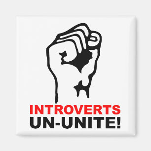 Introvertierte ent-un-igen sich Lustiger Kühlschra Magnet