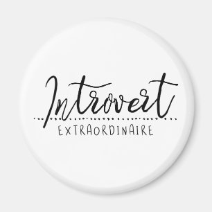 Introvertierte Extraordinäre Typografie Magnet