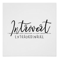 Introvertierte Extraordinäre Typografie