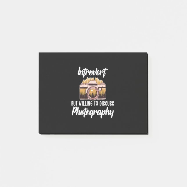 Introvertierte Fotografie Post-it Klebezettel (Vorderseite)