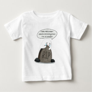 Introvertierte Geisterhass Halloween Baby T-shirt