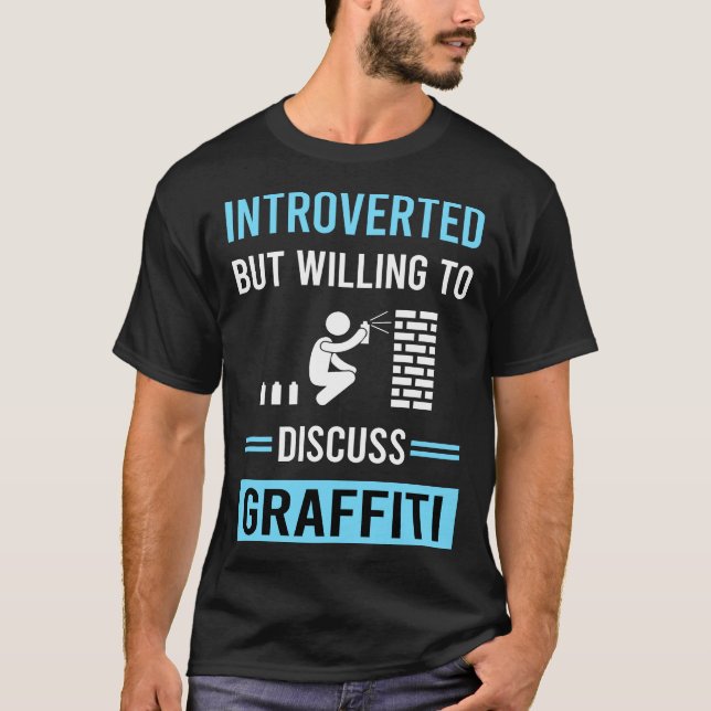 Introvertierte Graffiti T-Shirt (Vorderseite)