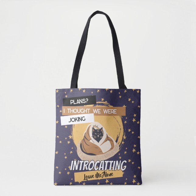 Introvertierte Katzen-Vibes - Introcatten - Lustig (Vorderseite)