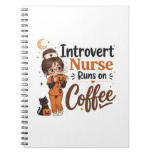 Introvertierte Krankenpfleger Halloween Notizbuch