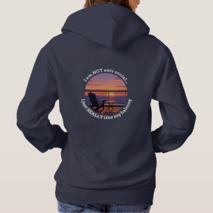 Introvertierte Kreuzfahrt-Balkon-Hoodie Hoodie