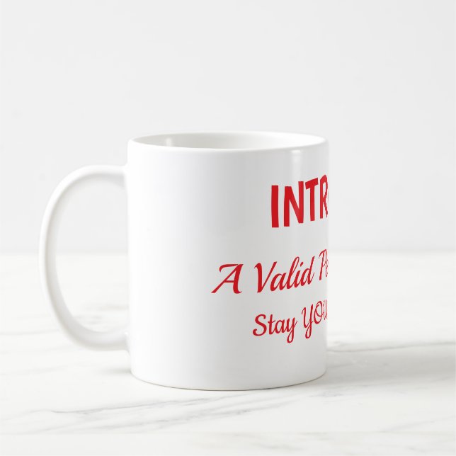 Introvertierte Liebe Kaffeetasse (Links)
