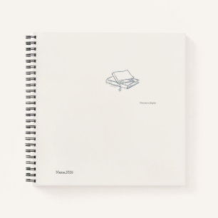 Introvertierte literarische Ästhetik/ Spiralblock Notizbuch