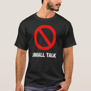 Introvertierte mag nicht, dass kleine Vorträge mit T-Shirt