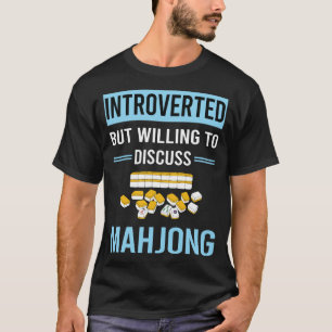 Introvertierte Mahjong Majong Mah Jong Mah Jongg T-Shirt