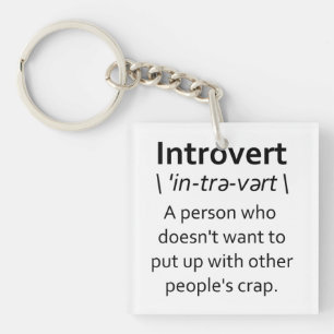 Introvertierte Schlüsselanhänger