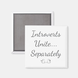 Introvertierte vereinen sich getrennt Geister Magnet