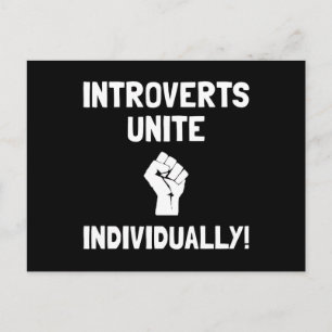 Introvertierte Vereinigung Postkarte