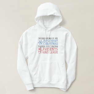 Introvertierte Weihnachten Hoodie