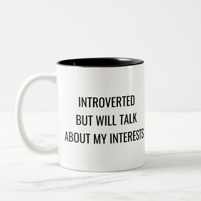 Introvertierten Humor Tasse – Verschenken Sie Pers (Links)