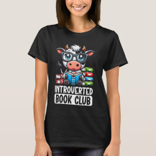 introvertierter Buchclub-Leser-Kuhliebhaber T-Shirt