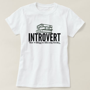 Introvertierter Bücherliebhaber T-Shirt