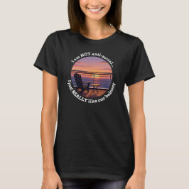 Introvertierter Ehepartner "Ich mag meine Balkon"- T-Shirt