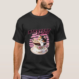 Introvertierter Energie Buchliebhaber Katze in Tee
