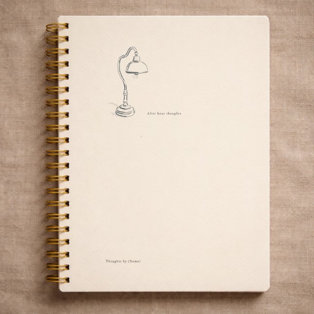 Introvertierter Geschenk Minimalist Line Art Still Notizbuch (Von Creator hochgeladen)