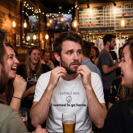Introvertierter Humor Ich kam, sah und wollte nach T-Shirt