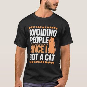 Introvertierter Katzenliebhaber Schüchternheit Mia T-Shirt