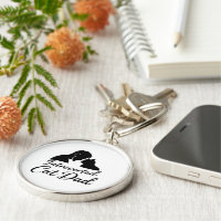Introvertierter Katzenvater Vintage-Silhouette Min