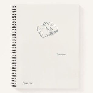 Introvertierter minimalistischer literarischer Ges Notizbuch