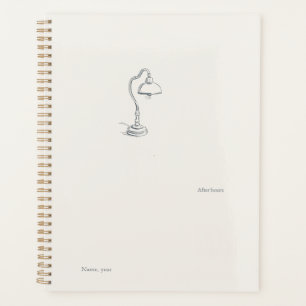 Introvertierter Minimalistischer Ruhe-Solitüde-Pla Planer